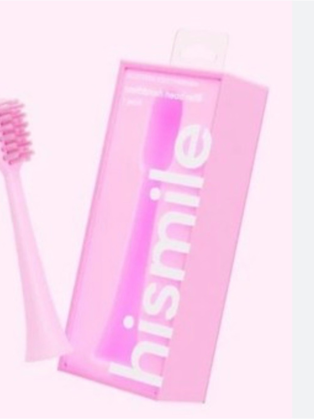 hismlie Pink Toothbrush - Stylish Soft-Bristle Toothbrush
